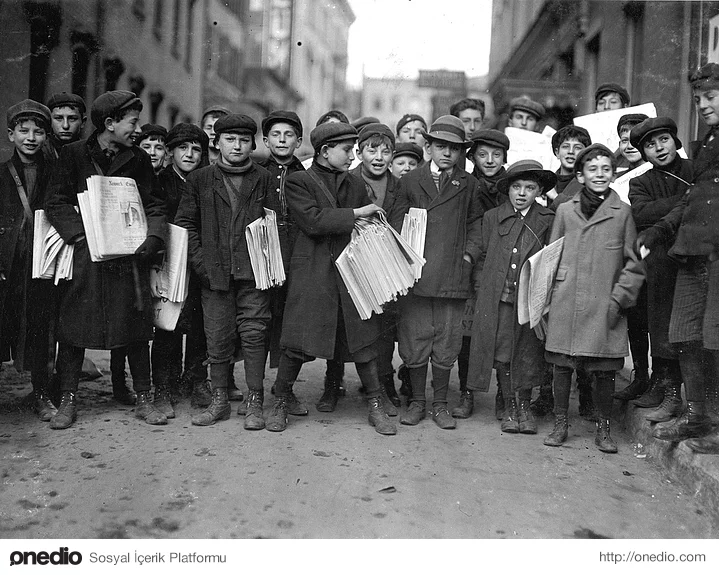 New Jersey'de gazete satan çocuklar. (1909)